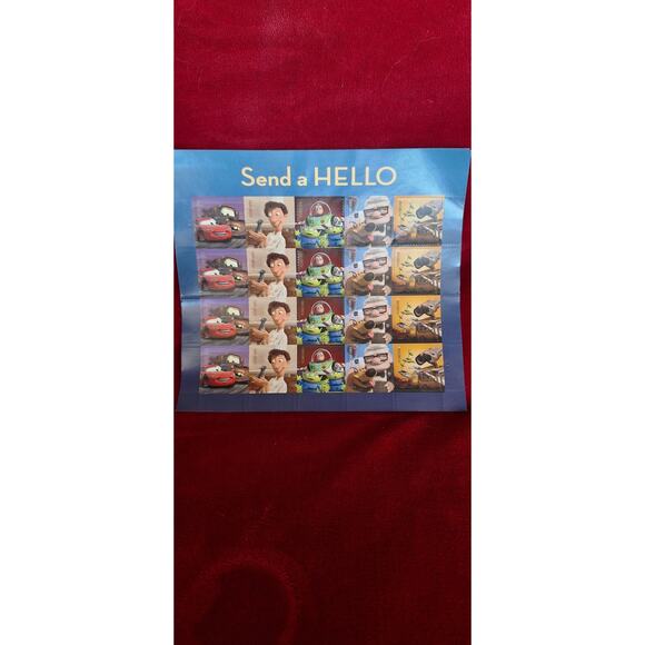 Send a Hello Pixar Films- Sheet of 20 Forever Stamps-467900 - Picture 1 of 6